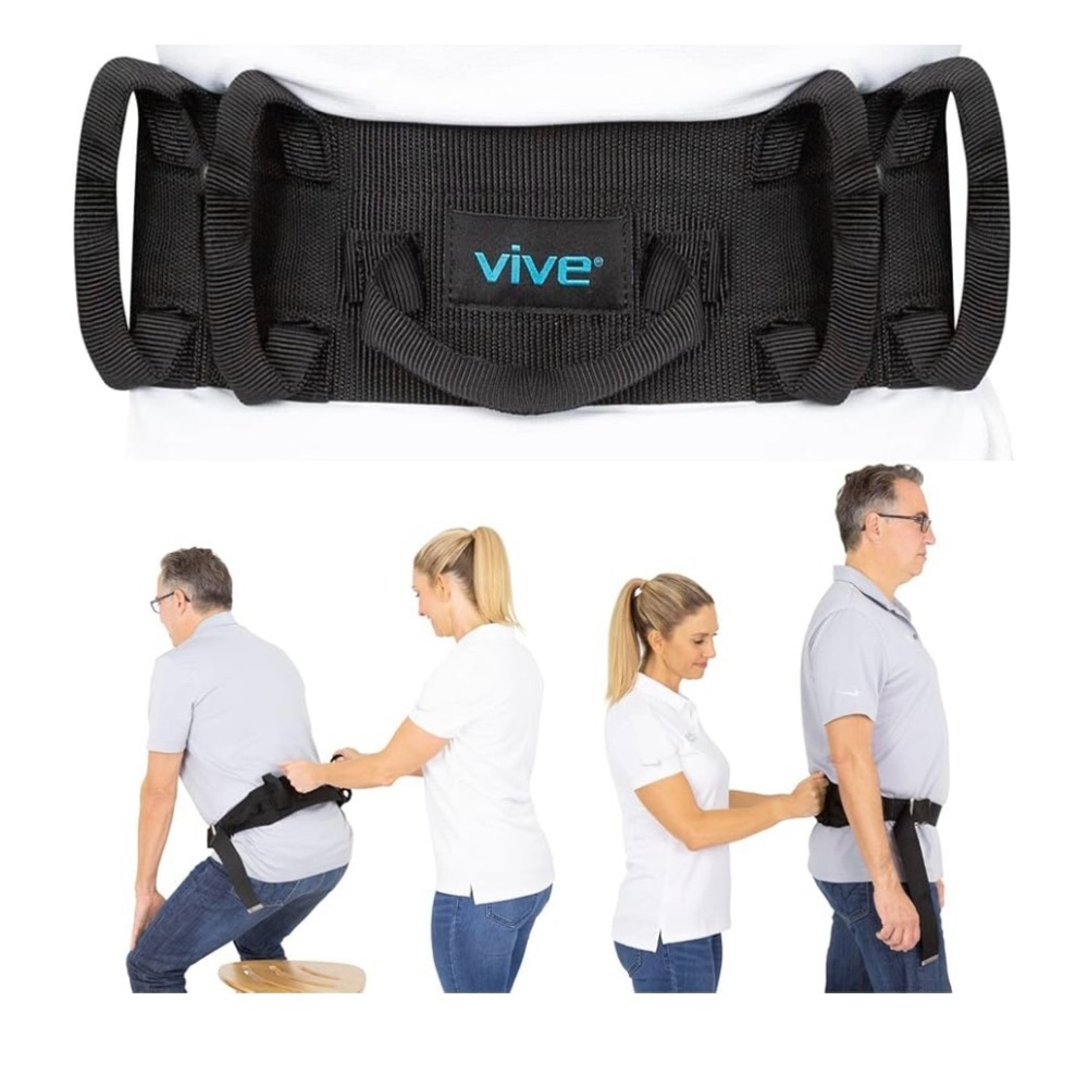 Gait Belt/Transfer Belt, Black